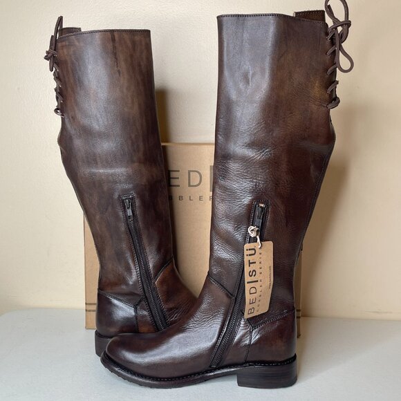 BED STU Manchester Distressed Leather Riding Boots BEDSTU Size 8 - Picture 2 of 16